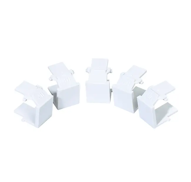 Blind insert for self supporting faceplate and 16-port blank patch panel