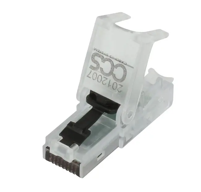 Cat.6 UTP EASY CRIMP field plug for cables with solid and flexible conductors