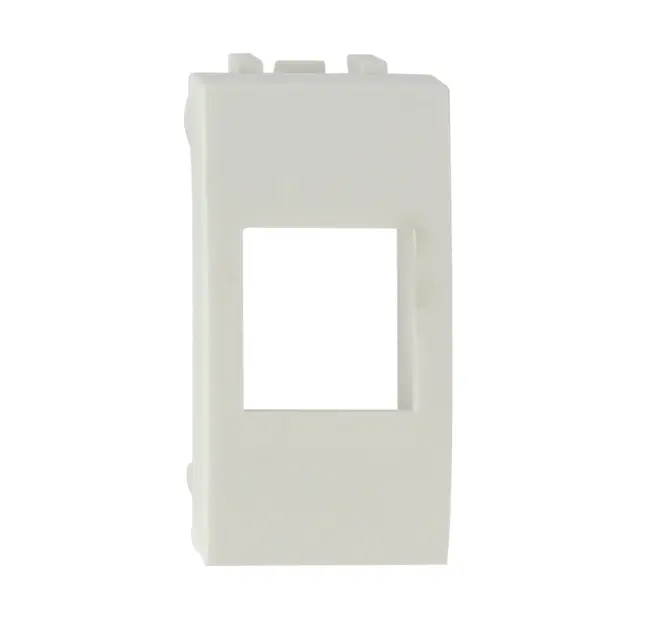 Adpter for CCS RJ45 jacks compatible with ABB Mylos civil series, white
