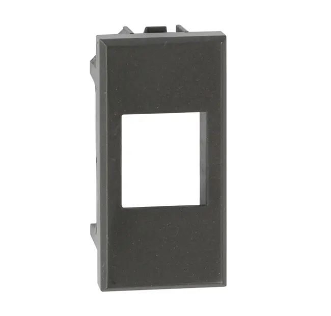 Adpter for CCS RJ45 jacks compatible with BTicino Axolute civil series, anthracite