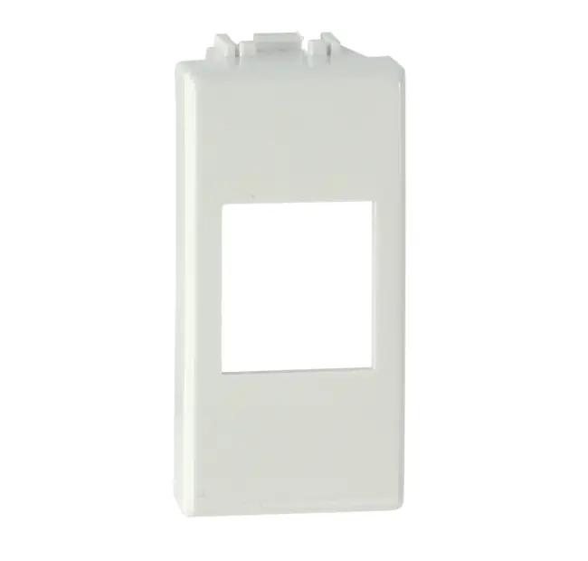 Adpter for CCS RJ45 jacks compatible with Bticino Luna civil series, white