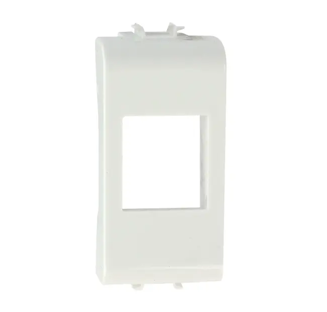Adpter for CCS RJ45 jacks compatible with Gewiss Chorus civil series, white
