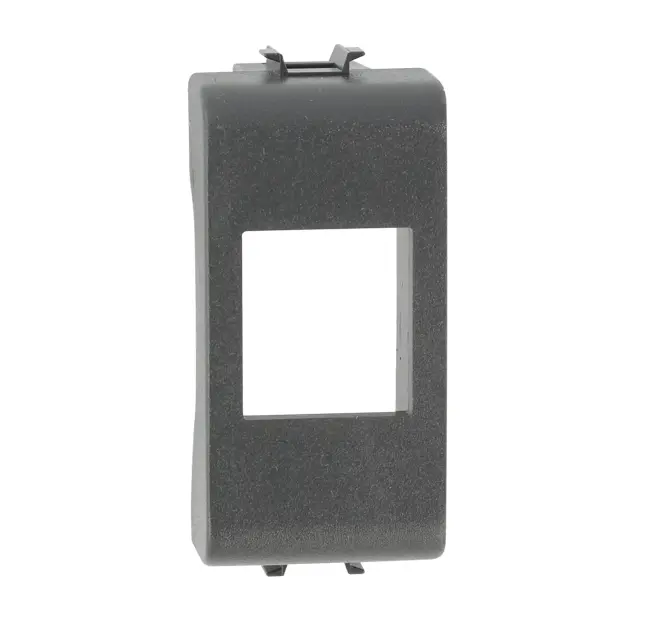 Adpter for CCS RJ45 jacks compatible with Gewiss Chorus civil series, black