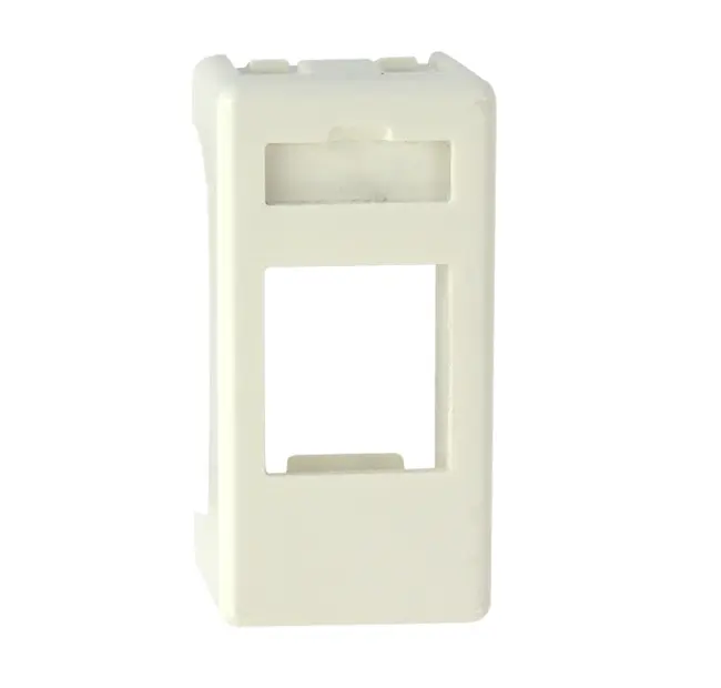 Adpter for CCS RJ45 jacks compatible with Gewiss System civil series, white