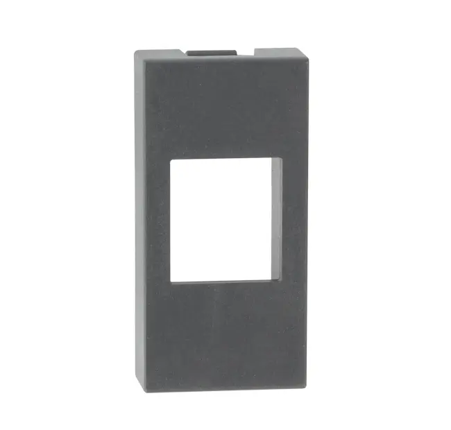 Adpter for CCS RJ45 jacks compatible with Gewiss System civil series, black