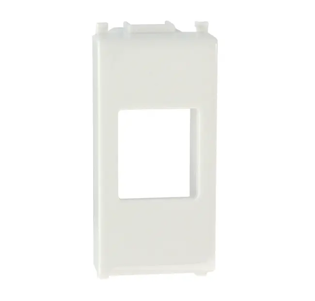 Adpter for CCS RJ45 jacks compatible with Vimar Plana civil series, white