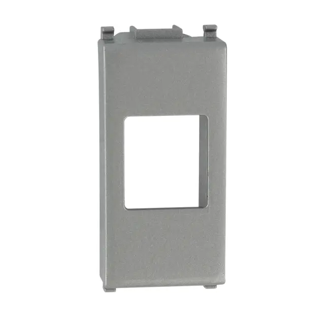 Adpter for CCS RJ45 jacks compatible with Vimar Plana Silver civil series, Silver