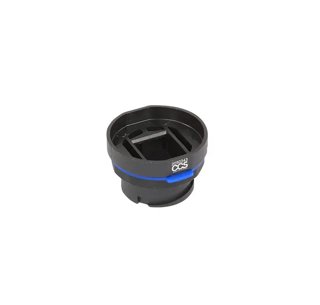 IP68 receptacle for RJ45 Easy Crimp Compact jacks
