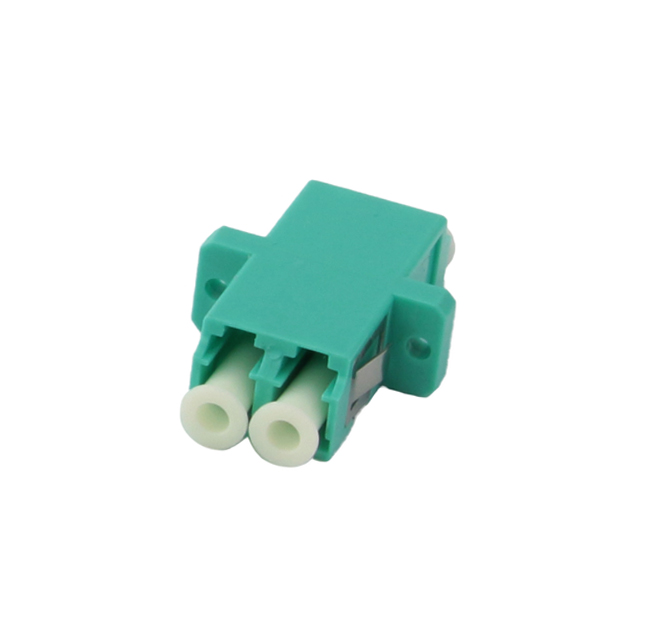 LC DUPLEX adapter MM OM3 Aqua