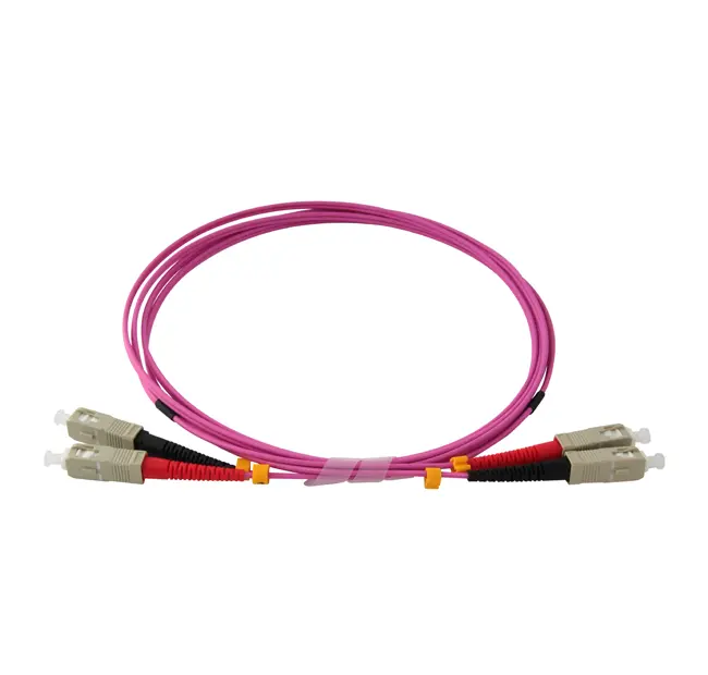 SC-SC 50/125 OM4 Bifiber patch cord – MM – 1mt