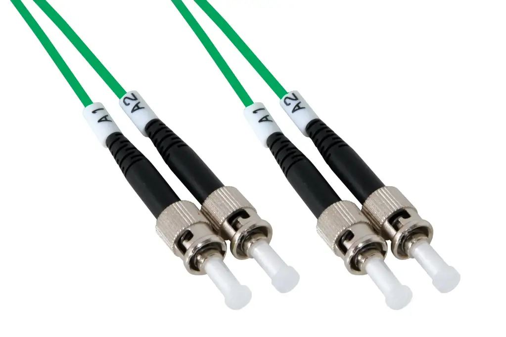 Multimode 50/125 OM2 ST-ST bifiber patch cord – 1 mt