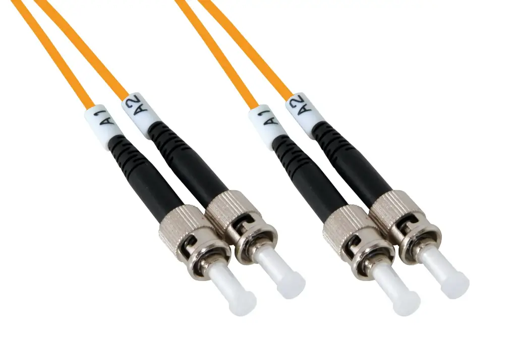 Multimode 62,5/125 OM1 ST-ST bifiber patch cord – 1 mt