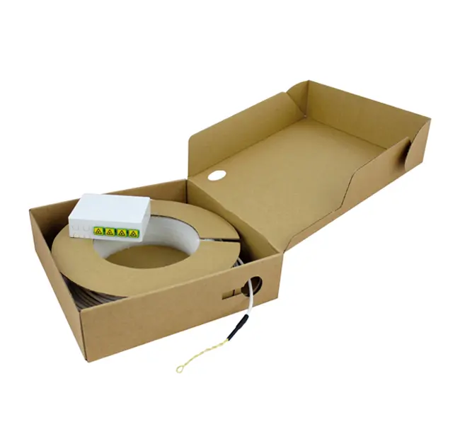 Pre-wired OT wall outlet with 4 SM SC/SC APC adapters, 60 mt. Cable type 4FOG.657.A2, LSZH jacket Euroclass Eca