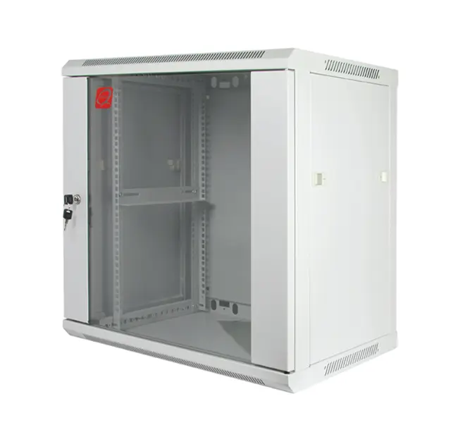 Wall mounted TECH Cabinet 19” 600x450x12U, gray RAL 7035