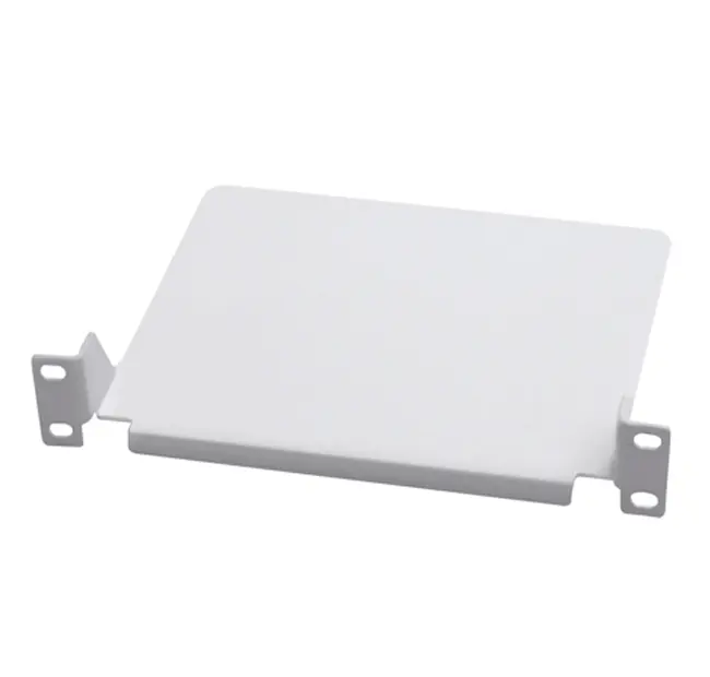 10″ fix shelf – 185mm depth- 1U – grey RAL 7035