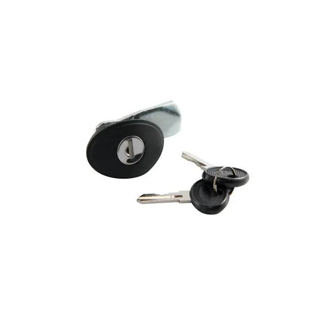 Lock with safety key for rear and lateral panels of floor and wall mounted PRO cabinets.