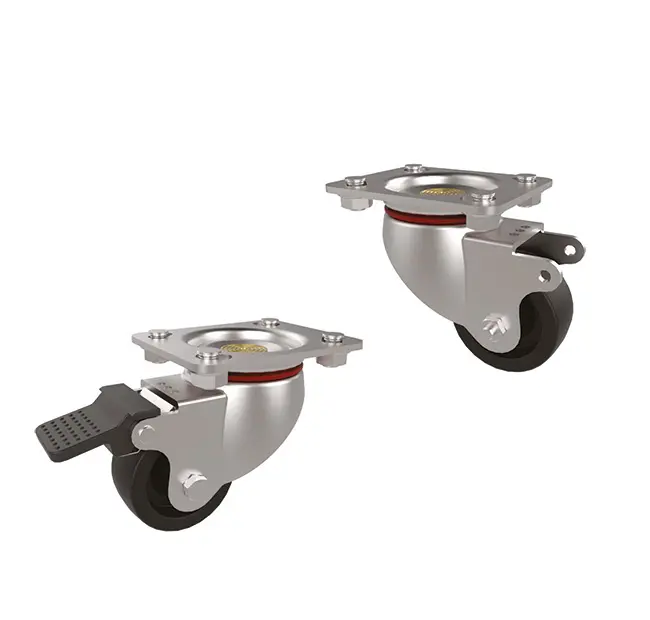 Castors for floor-standing TECH cabinets