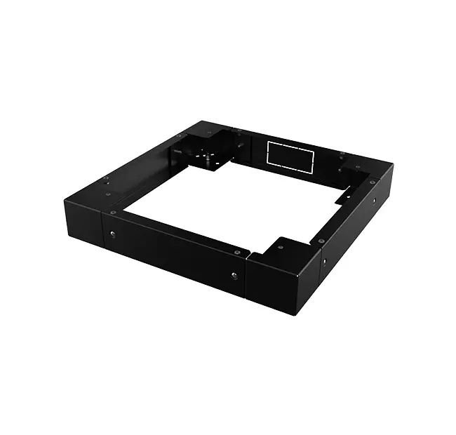 Plinth for floor standing TECH cabinet W600xD600, black RAL 9005