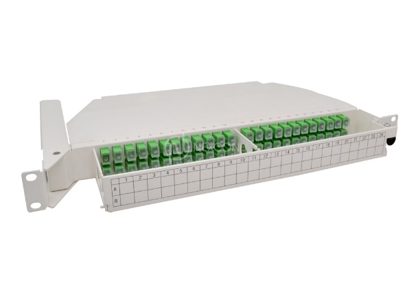1U FIBER OPTICAL ROTARY PATCH PANEL - SW01-48SCA-x