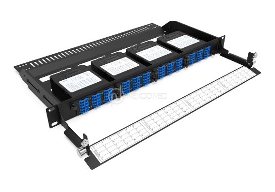 1U 4 SLOTS HD MODULAR FIXED FRAME - MP4PP04 