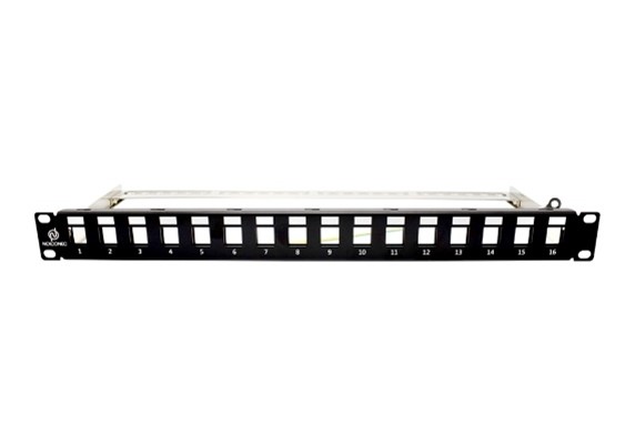 1U 16 PORTS UTP/STP UNLOADED PATCH PANEL - CMX1SUN-16