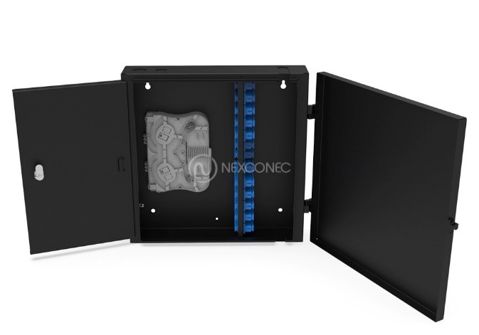 WALL MOUNT DOUBLE DOOR 48 PORTS FC/ST - FW06 