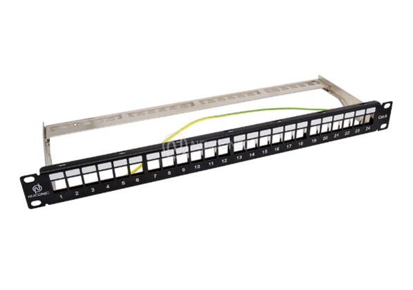 1U 24 PORTS STP UNLOADED PATCH PANEL - CMX1SUN 