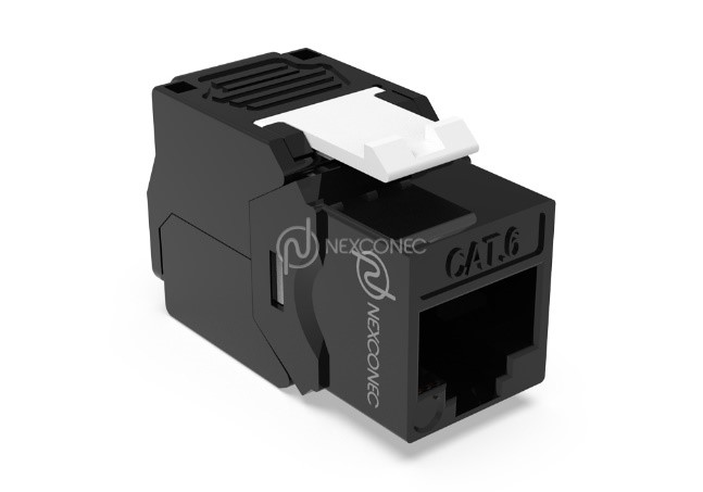 CAT.6 UTP KEYSTONE JACKS - CN6UTBK 
