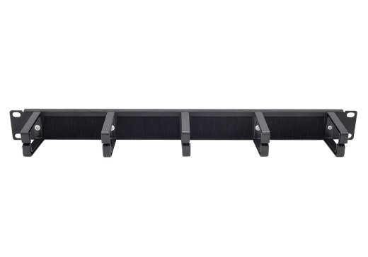 1U CABLE MANAGER WITH BRUSH STRIP 5 HOOKS PLASTIC 70MM - FCM03 
