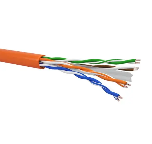 Cable type R6UT4Y23 – U/UTP 4x2x23AWG Cat.6 – LSZH jacket – Euroclass Bca s1a,d1,a1