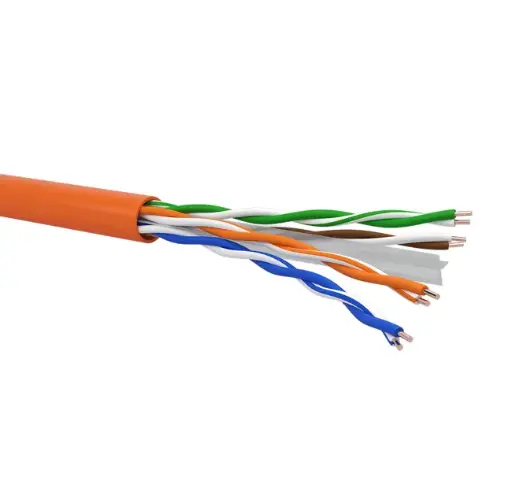 Cable type R6AUT4H23 U/UTP 4x2xAWG23/1 – Cat.6A – LSZH jacket – Euroclass Eca