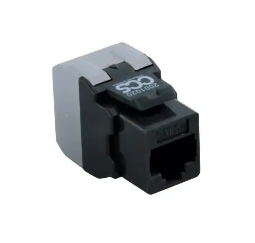 CAT.5E CCS Easy Crimp UTP RJ45 jack – anthracite
