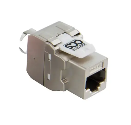 ​CAT.5E CCS Easy Crimp STP RJ45 jack – grey