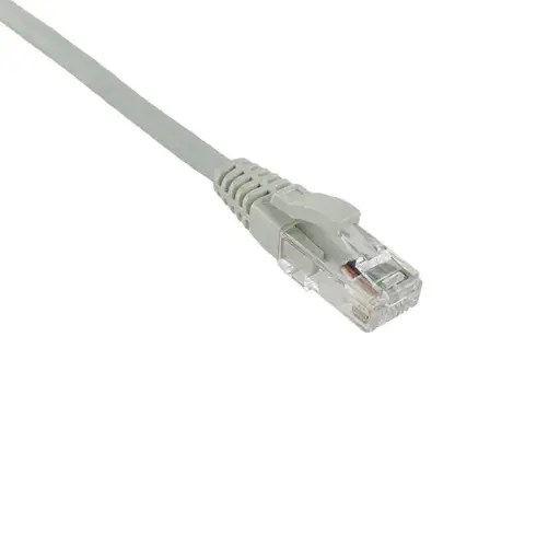 Slim CCS Cat. 6 unshielded U/UTP patch cord, RJ45-RJ45, AWG24, white color, 15 m