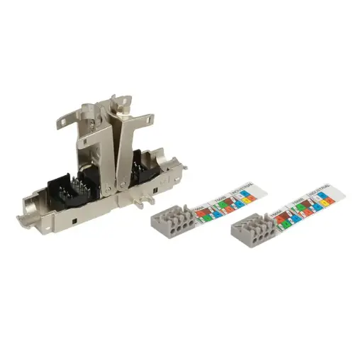 In-line coupler EasyCrimp RJ45 Cat. 6A shielded
