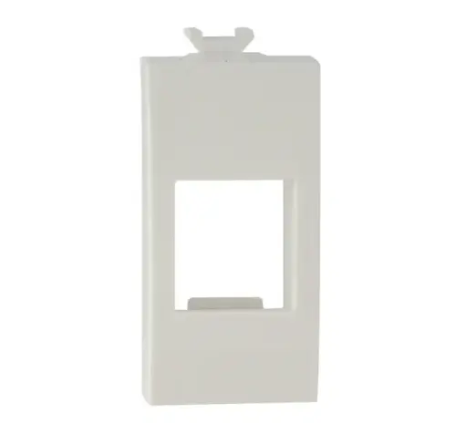 Adpter for CCS RJ45 jacks compatible with ABB Chiara civil series, white