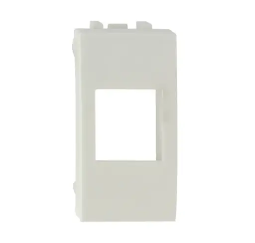 Adpter for CCS RJ45 jacks compatible with ABB Mylos civil series, white