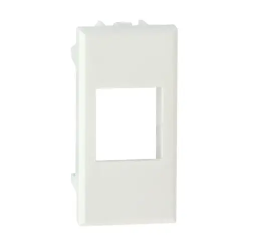 Adpter for CCS RJ45 jacks compatible with Bticino Axolute civil series, white