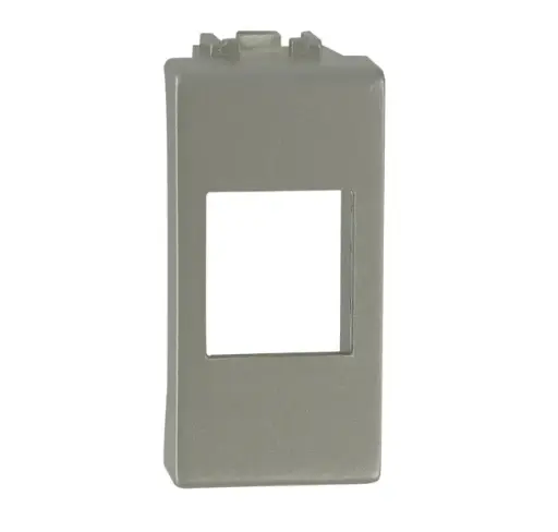 Adpter for CCS RJ45 jacks compatible with BTicino Livinglight Metal Grey