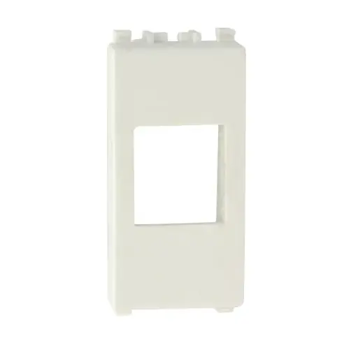 Adpter for CCS RJ45 jacks compatible with Vimar Arkè civil series, white