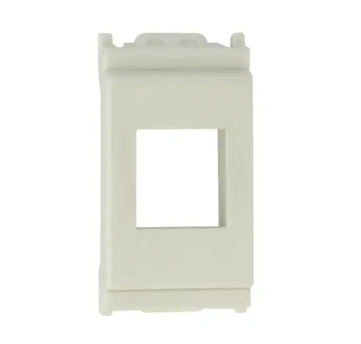 Adpter for CCS RJ45 jacks compatible with Vimar Idea civil series, white