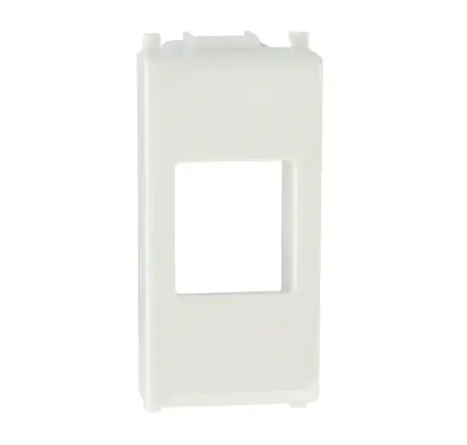 Adpter for CCS RJ45 jacks compatible with Vimar Plana civil series, white