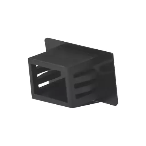 Dust cap for patch panel SC duplex port, black