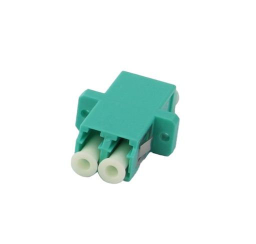 LC DUPLEX adapter MM OM3 Aqua