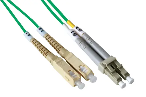 Multimode 50/125 OM2 SC-LC bifiber patch cord – 1 mt