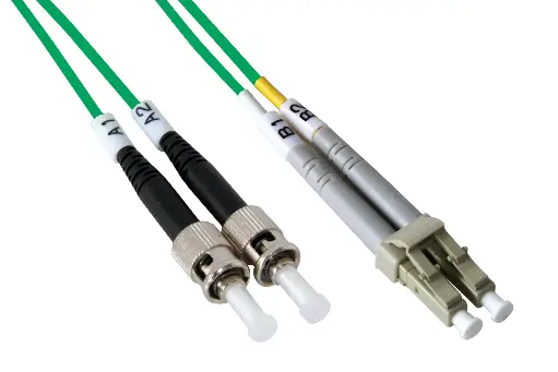 Multimode 50/125 OM2 ST-LC bifiber patch cord – 1 mt