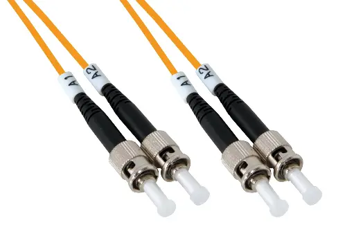 Multimode 62,5/125 OM1 ST-ST bifiber patch cord – 5 mt