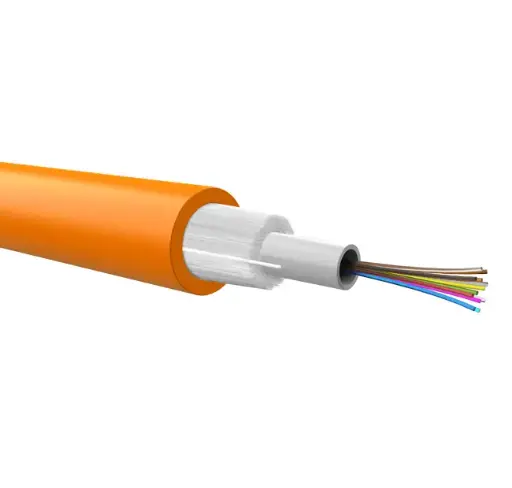 Optical loose cable to be pre-terminated, dielectric armour, 4 fibers 62,5/125, LSZH jacket