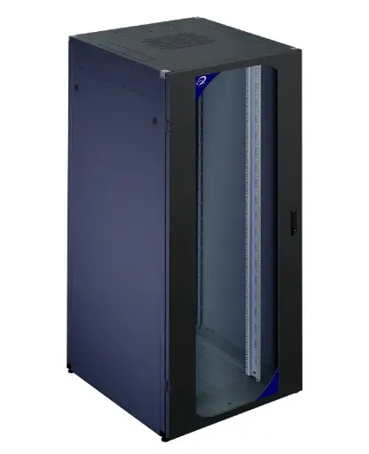 PRO Series floor standing cabinets, H2000xW800xD600 42U, black RAL 9005