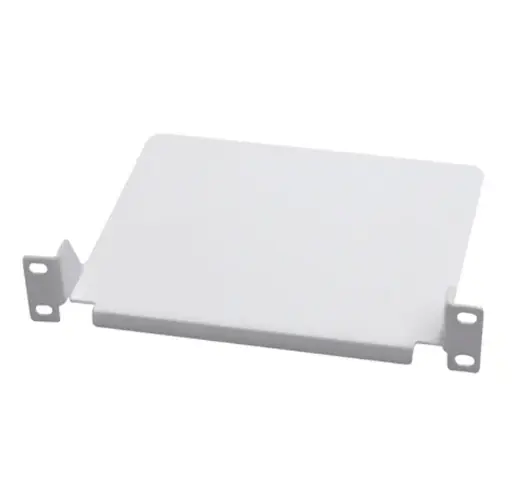 10″ fix shelf – 185mm depth- 1U – grey RAL 7035